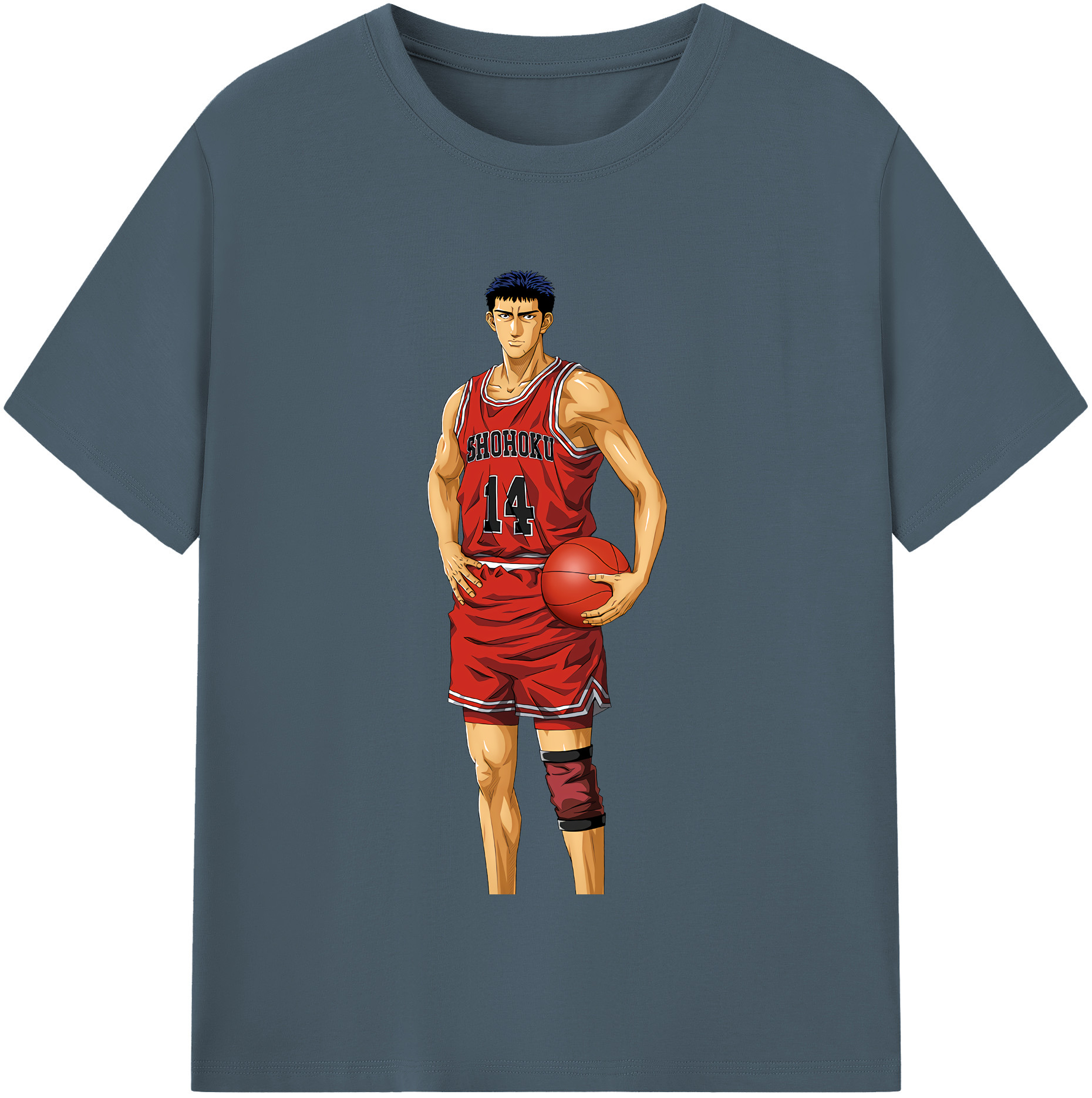 SLAM DUNK／スラムダンク 綿100％半袖Tシャツ（フロントプリント）
